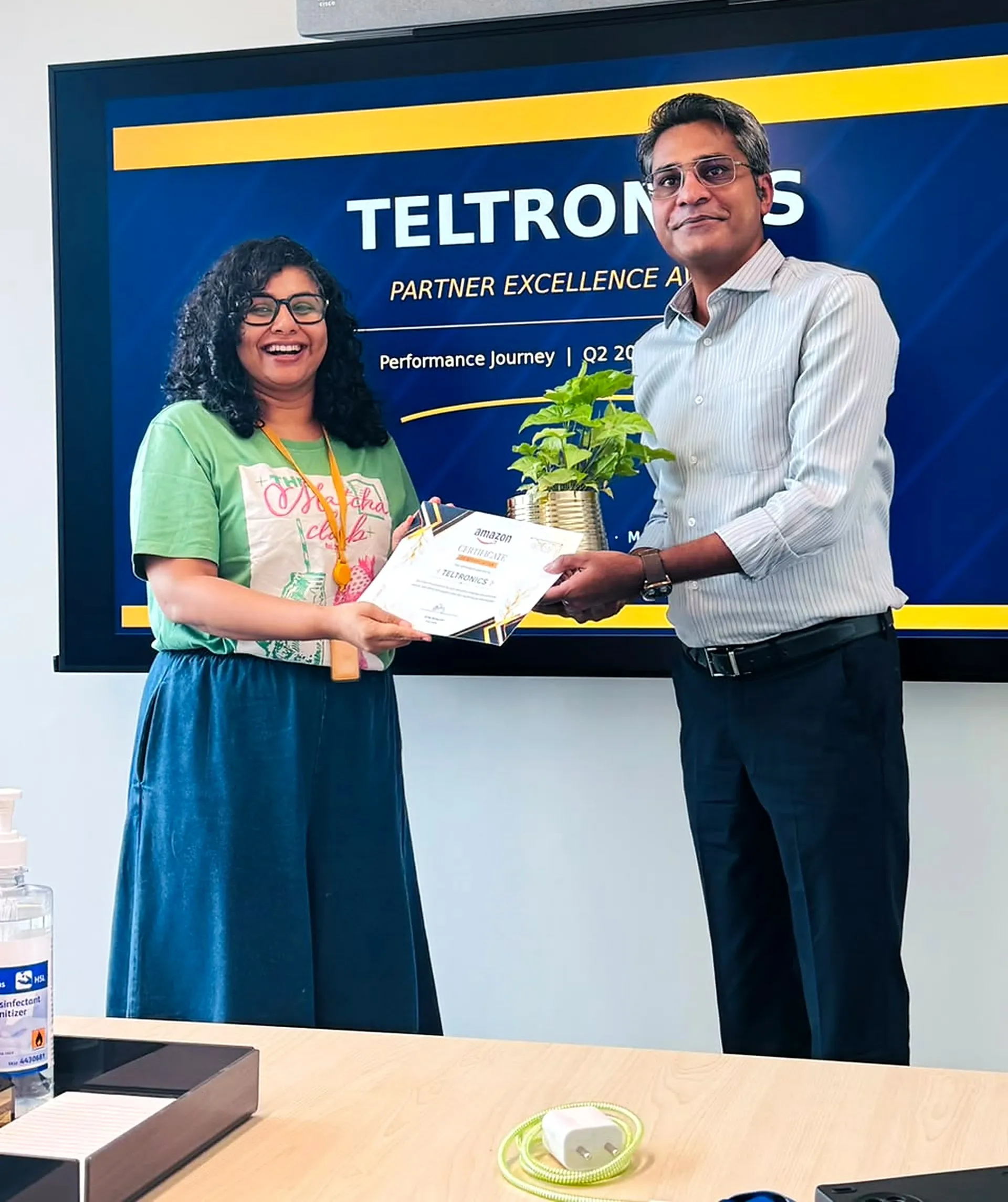 Amazon Partner Excellence Award - Teltronics